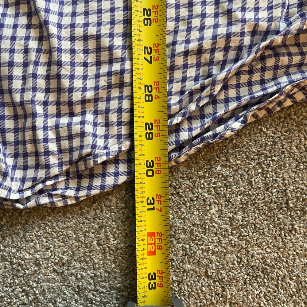 Mens Ralph Lauren Yarmouth Shirt 16.5 32/33 Purple Gingham Good Button Down - Picture 6 of 8